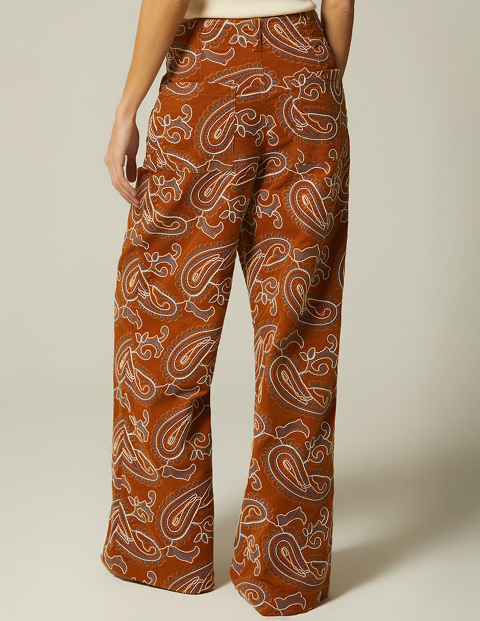 Pantalón flare studio f palazzo para mujer
