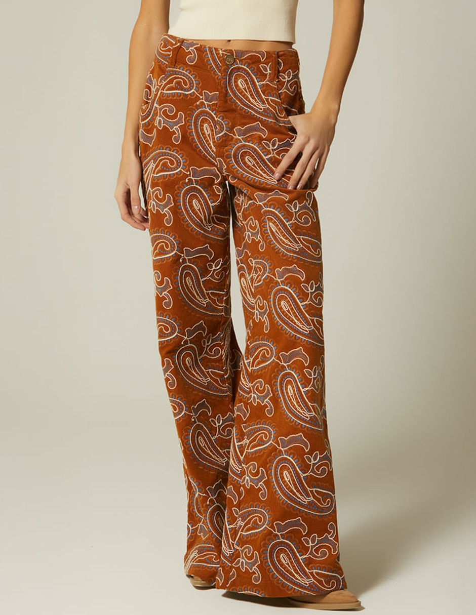 Pantalón flare studio f palazzo para mujer
