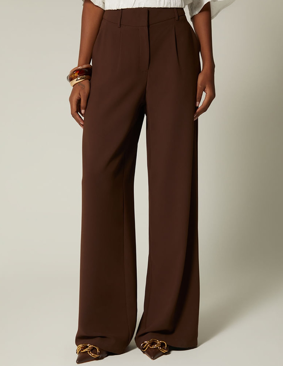 Pantalón de vestir STUDIO F Palazzo para mujer
