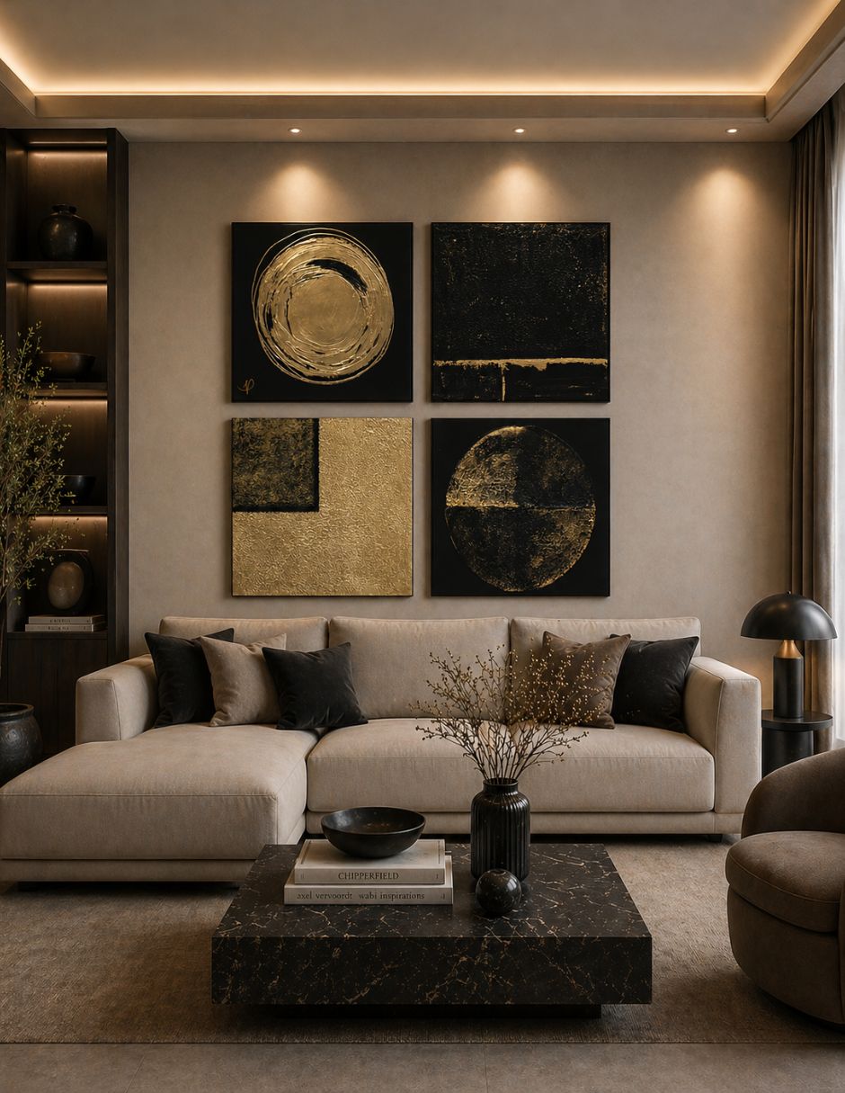 Cuadro decorativo Ecléctico Fragmentos de oro