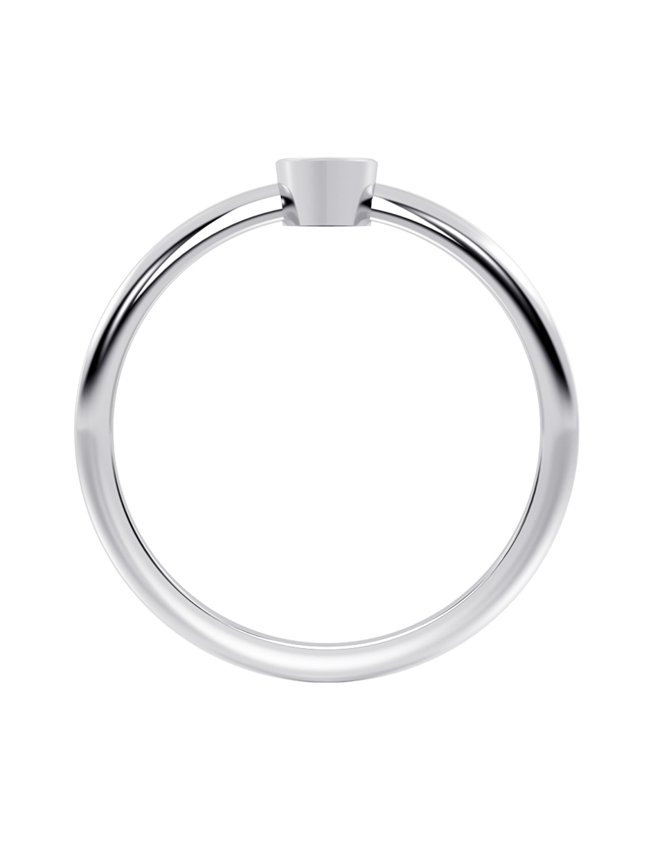Anillo 10 k de oro zirconia brillante 5
