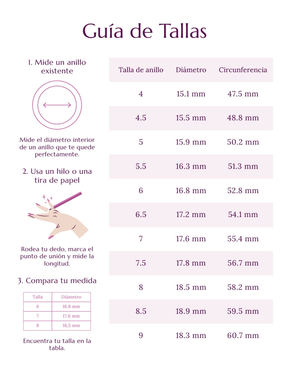 de (si aplica) Ninguna Sin familia No aplica 10 k de Oro Zirconia Brillante 6