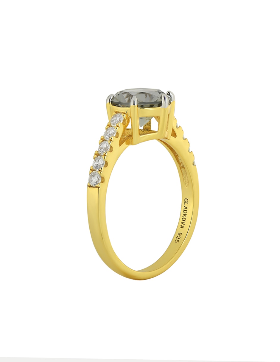 Anillo Gladkova Joyeria P 925 de plata espinela chapa de oro