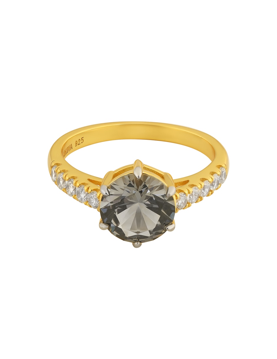 Anillo Gladkova Joyeria P 925 de plata espinela chapa de oro