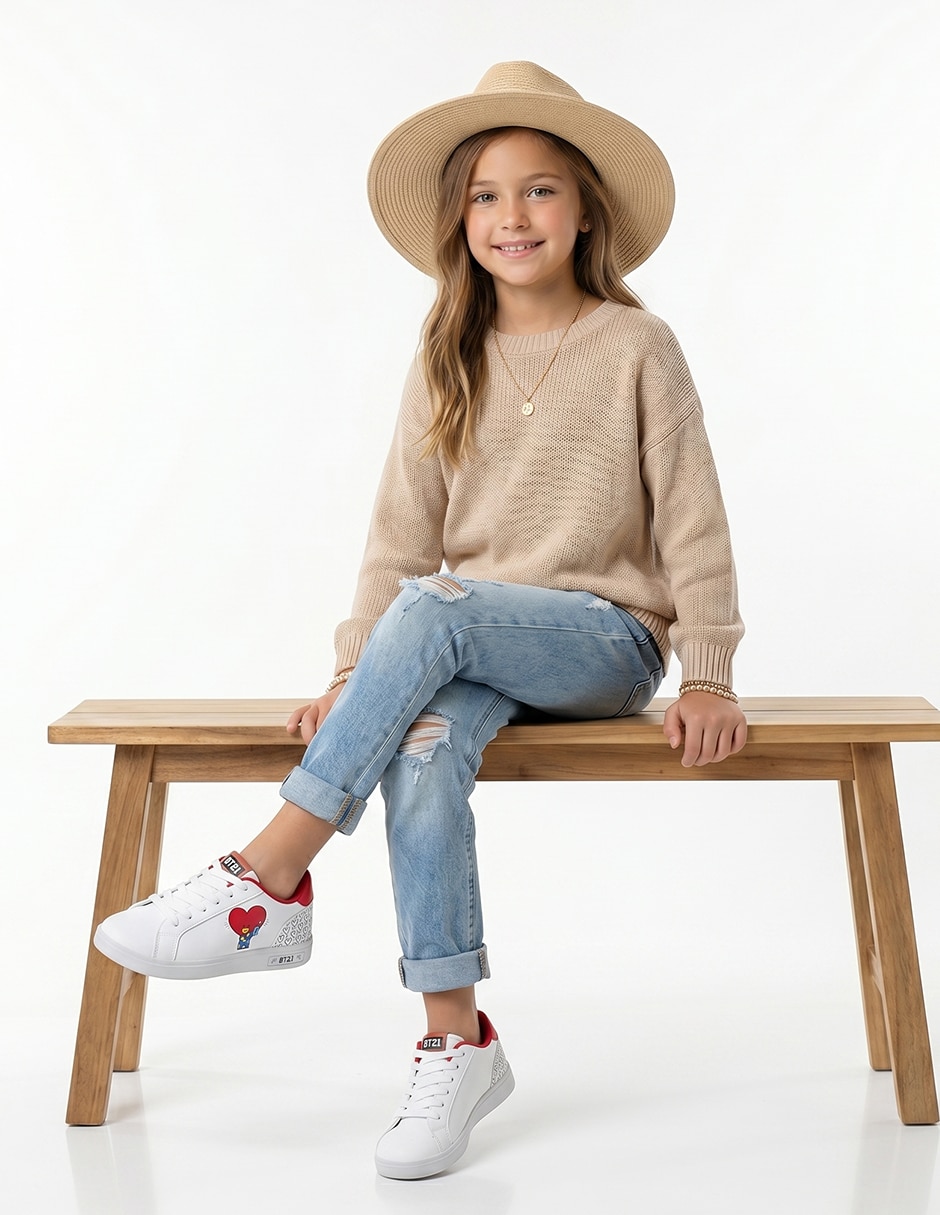 Tenis Kuali Shoes para niña BTS21 Tata (BTS)