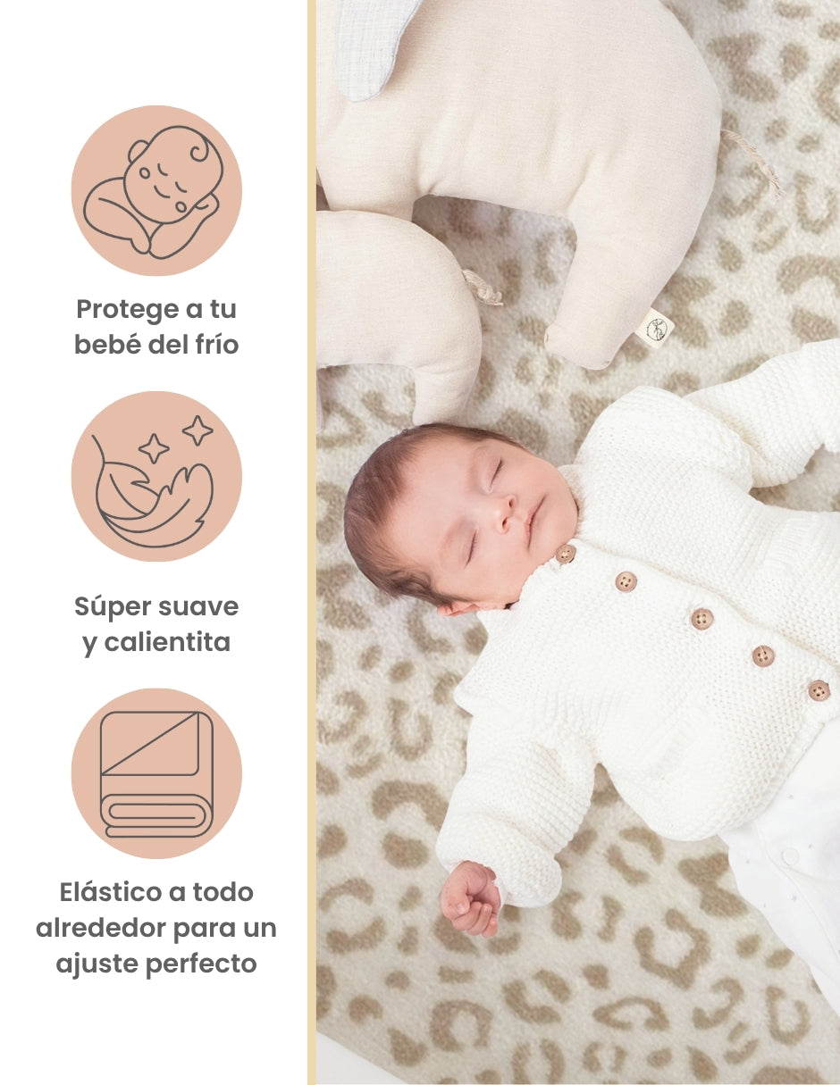 Set sábanas cajón de algodón y poliéster nap manchitas