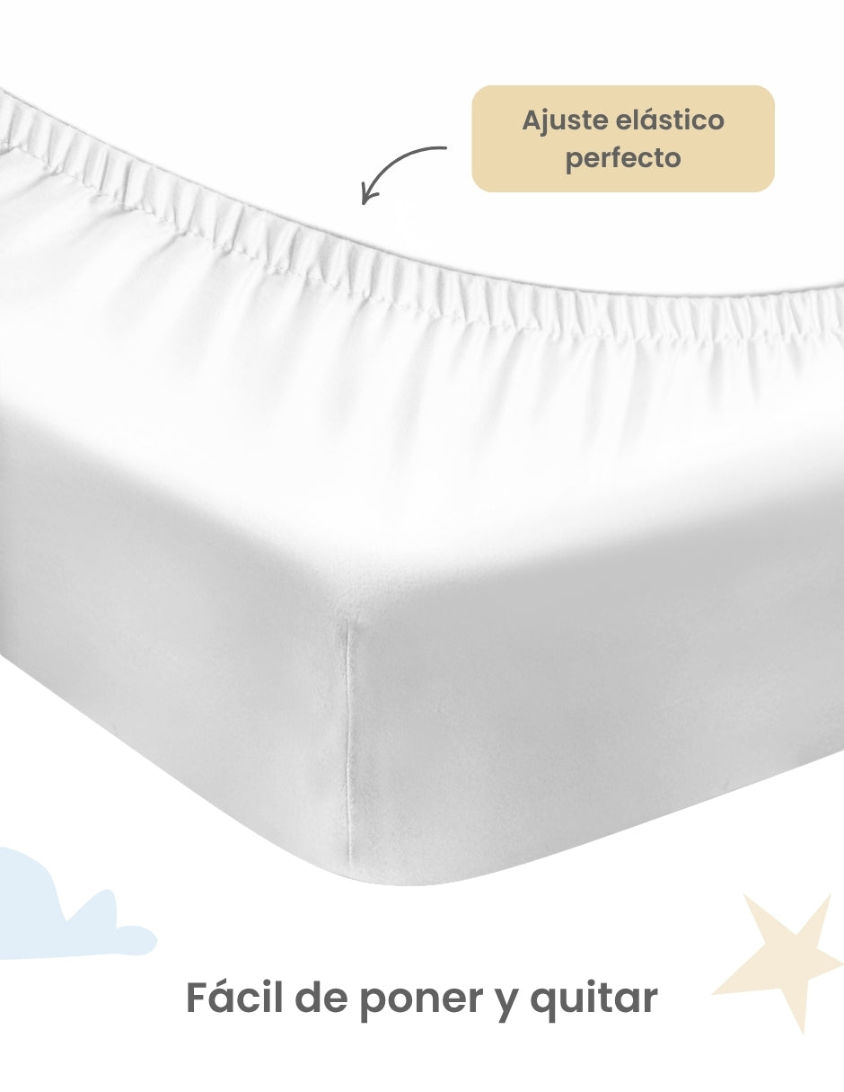Set sábanas cajón de algodón y poliéster nap manchitas