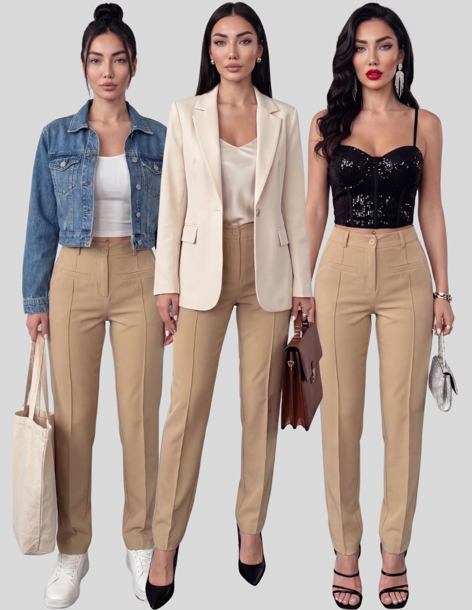 Pantalón de vestir skinny para mujer 5