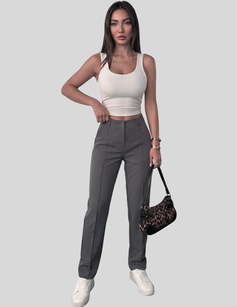 Pantalón de vestir malabis skinny para mujer