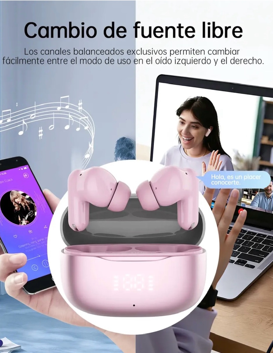 Audifonos In-Ear Contoysa 2510R inalámbricos con cancelación de ruido