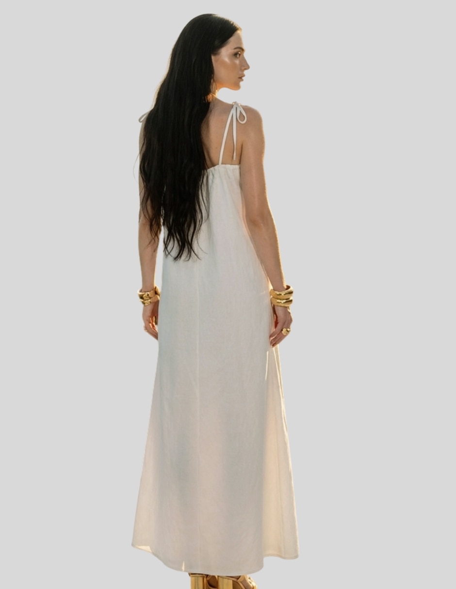 Vestido maxi casual malabis vestido largo mujer tirantes ajustables para mujer