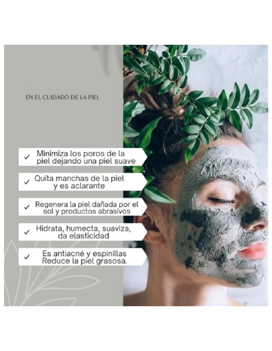 Mascarilla facial de Carbón activado con cáscara de Coco 100 g para Acné 3