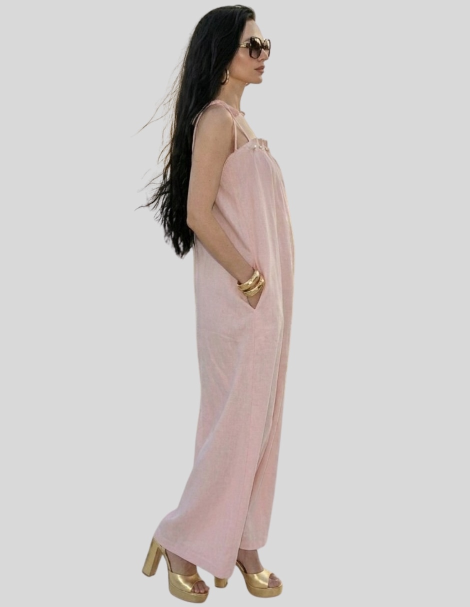 Vestido maxi casual vestido largo mujer tirantes ajustables para mujer 3