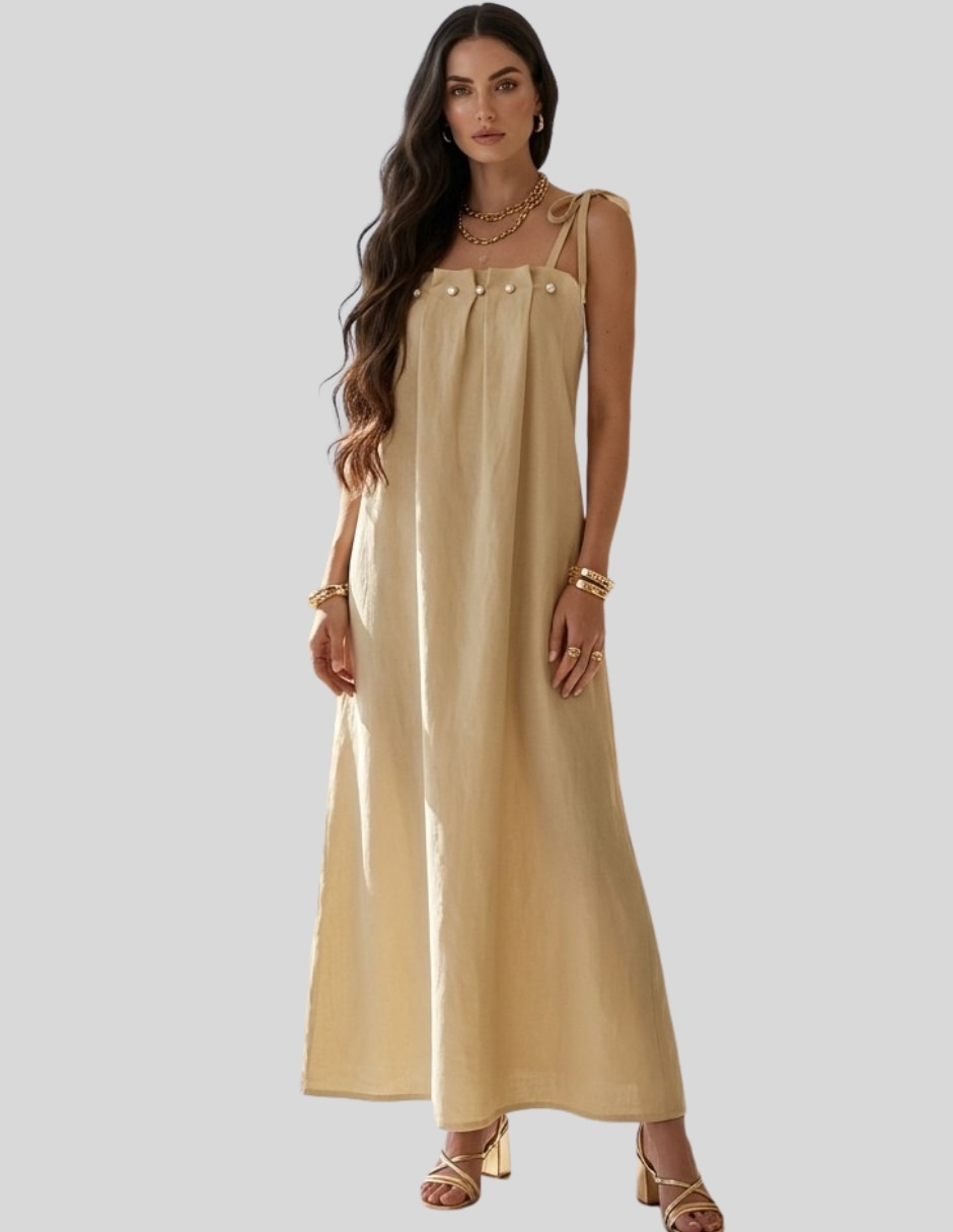 Vestido maxi casual vestido largo mujer tirantes ajustables para mujer Vestido maxi casual vestido largo mujer tirantes ajustables para mujer
