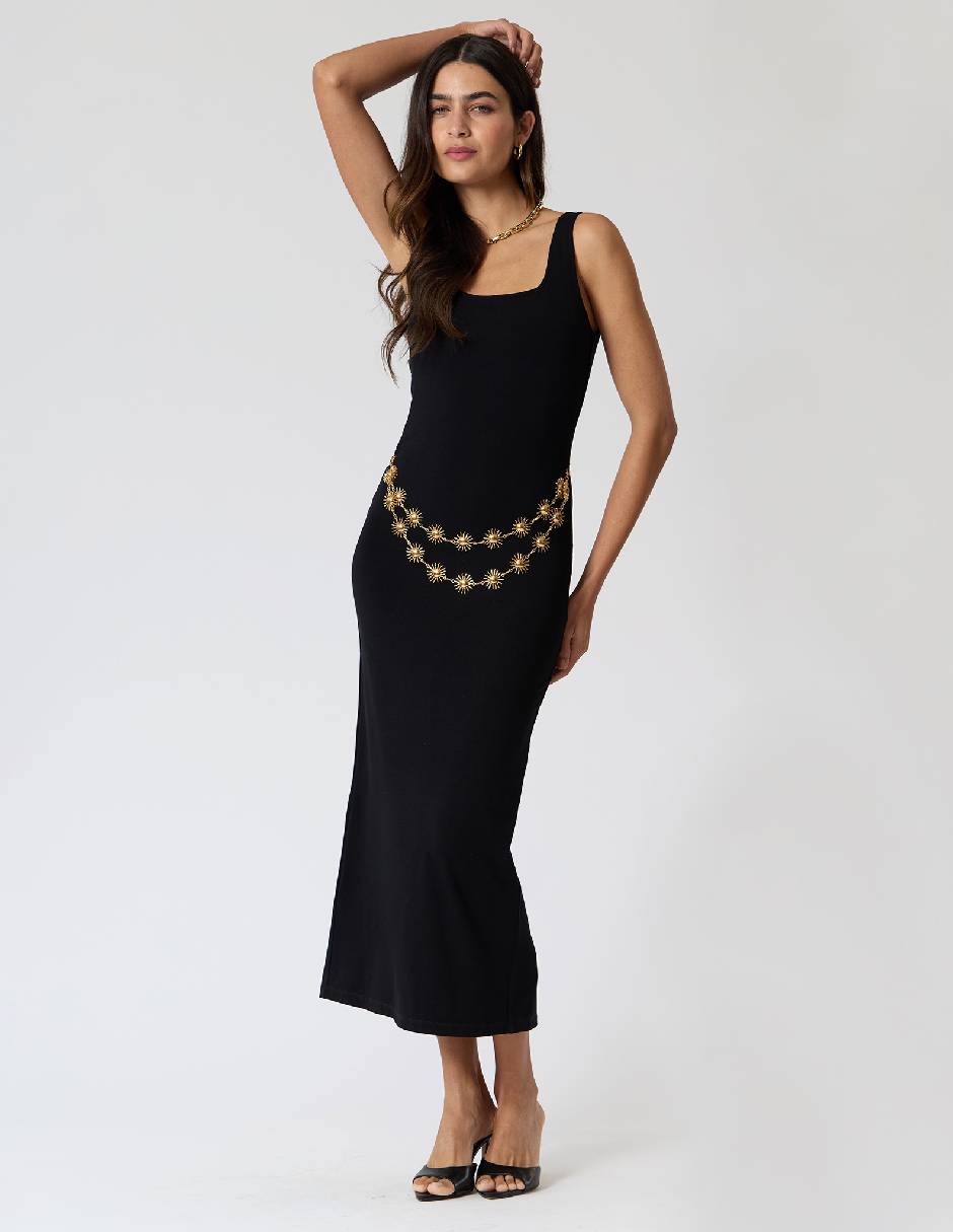 Vestido midi casual Criteria para mujer