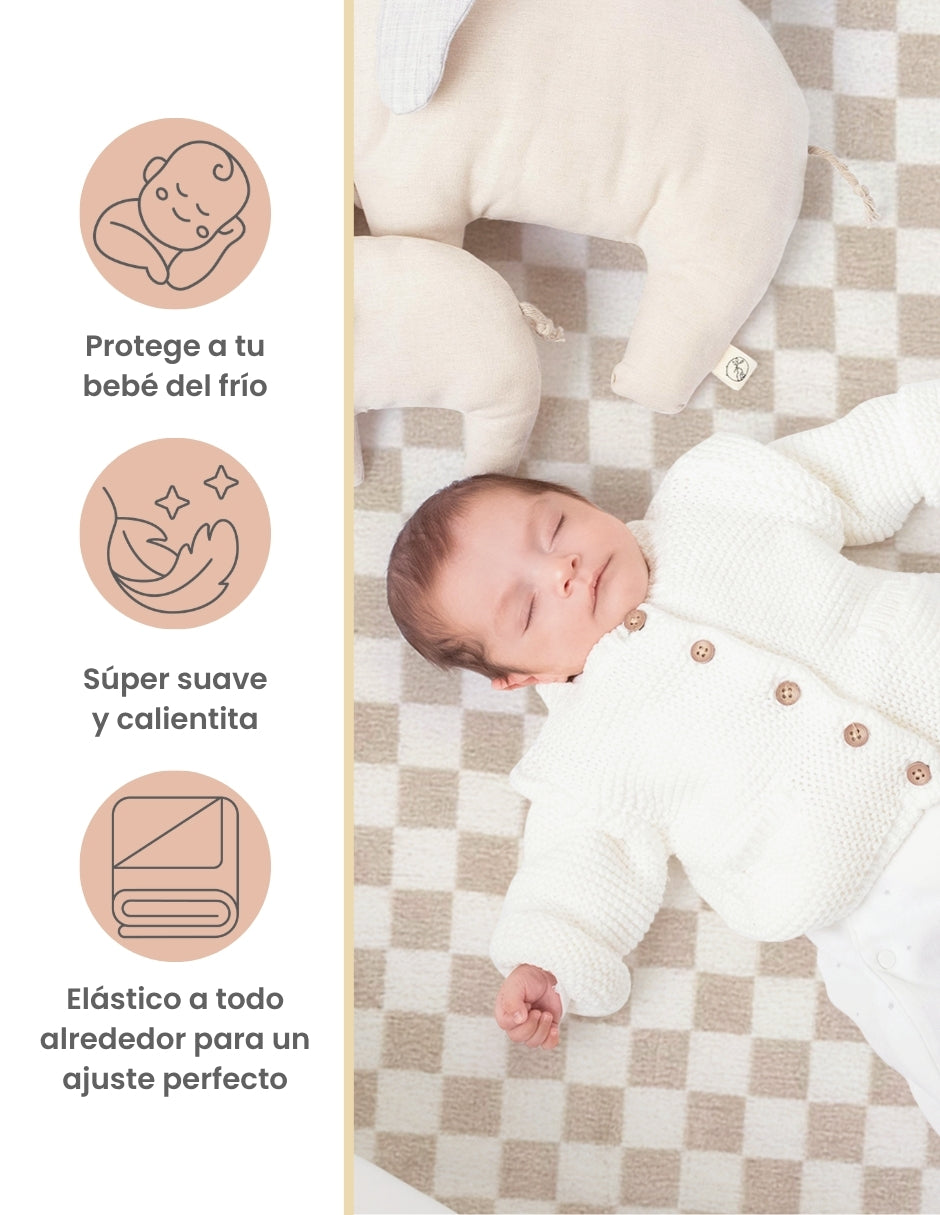 Set sábanas cajón de algodón y poliéster nap cuadritos