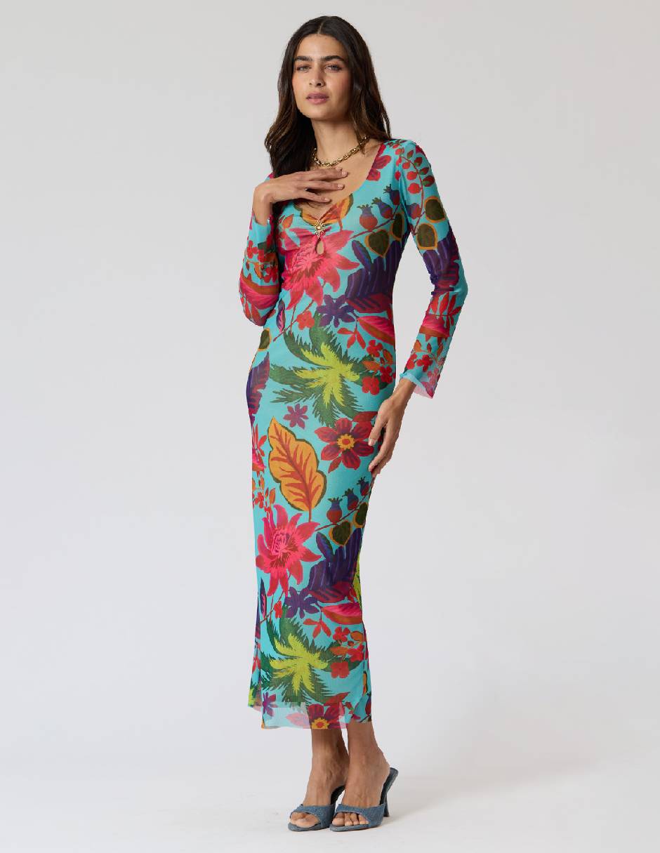 Vestido midi casual Criteria para mujer
