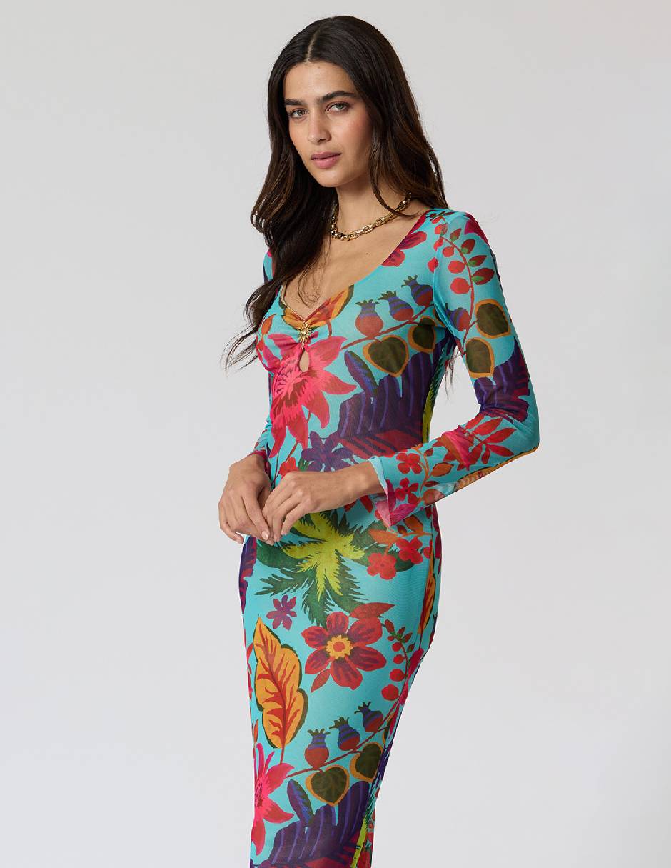 Vestido midi casual Criteria para mujer