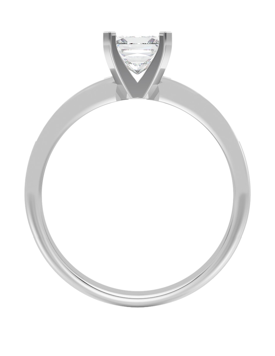Anillo de compromiso de oro 14 K zirconia 2