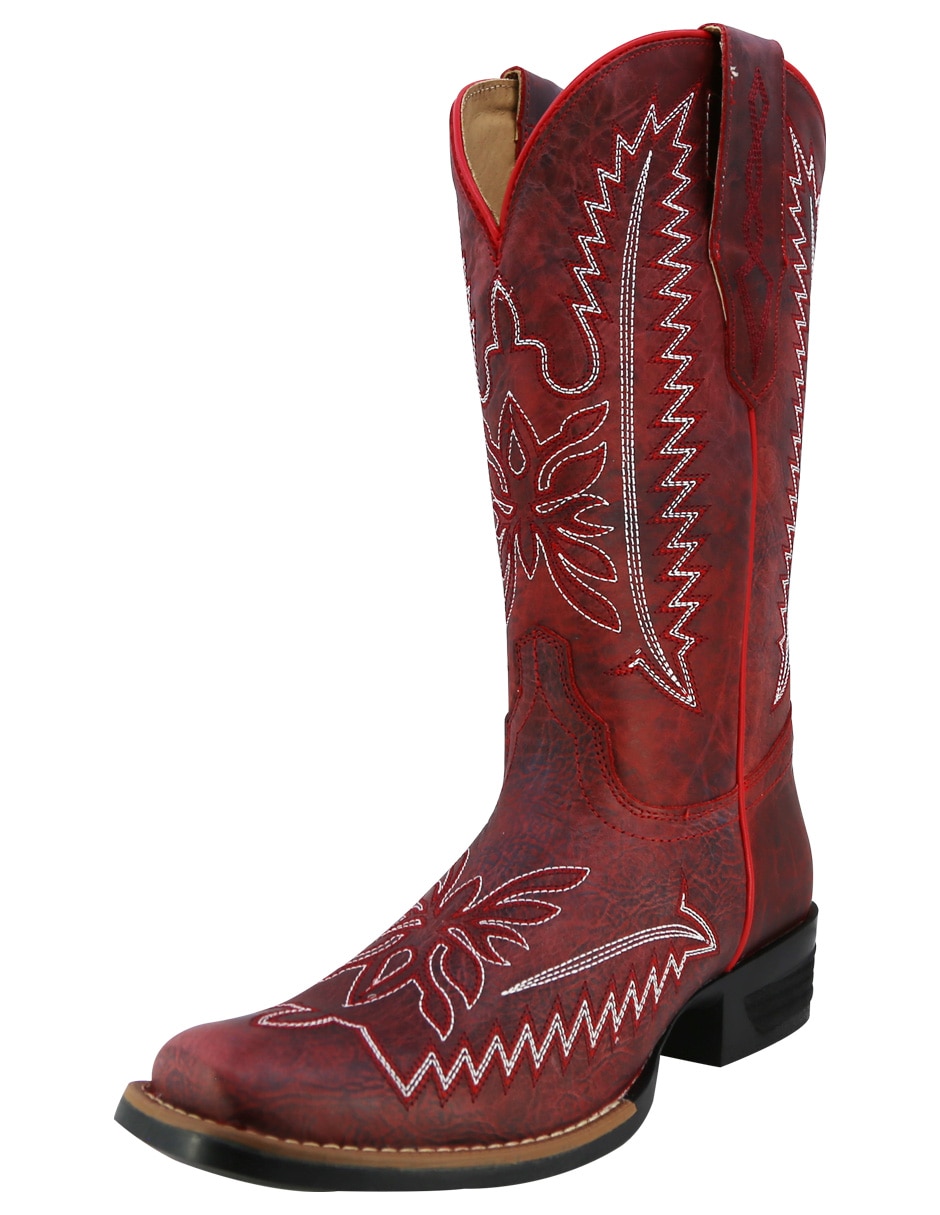 Bota Media pierna TEXABAN Western de Piel para mujer