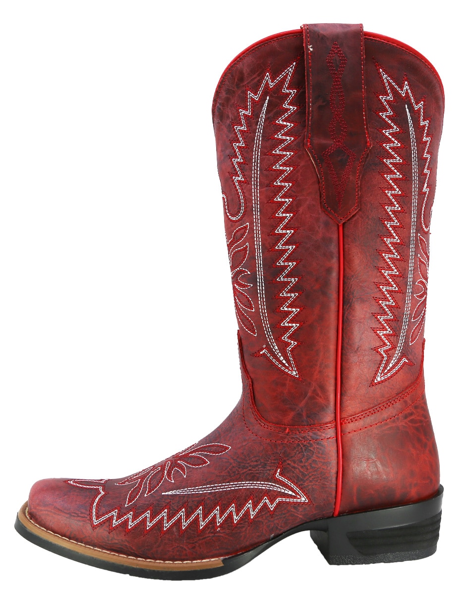 Bota Media pierna Western de Piel para mujer