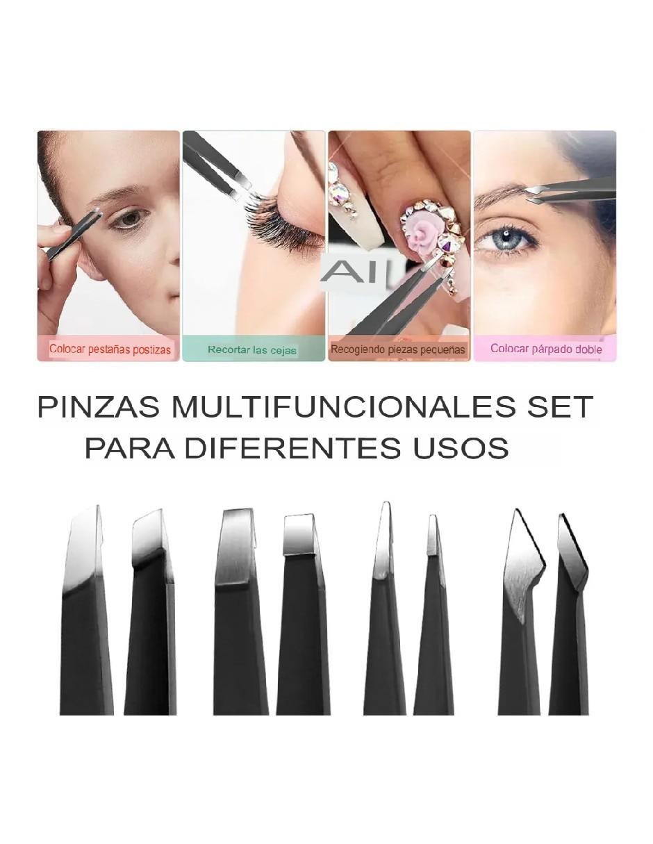 Set pinzas para ceja Genérica