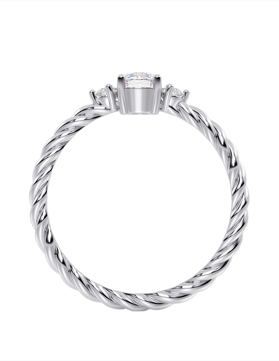 Anillo de compromiso de oro 14 k 5