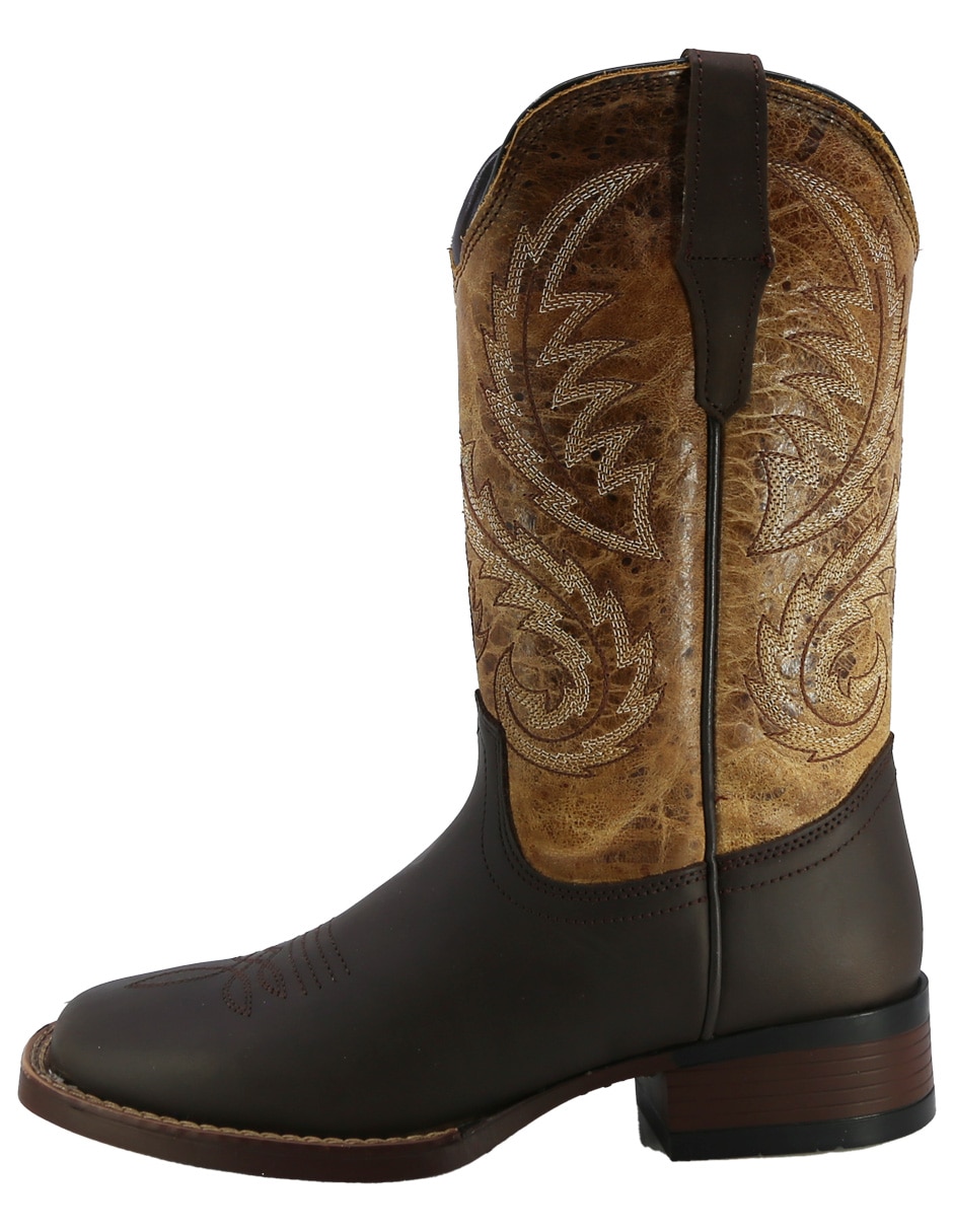 Bota Media pierna Western de Piel para mujer