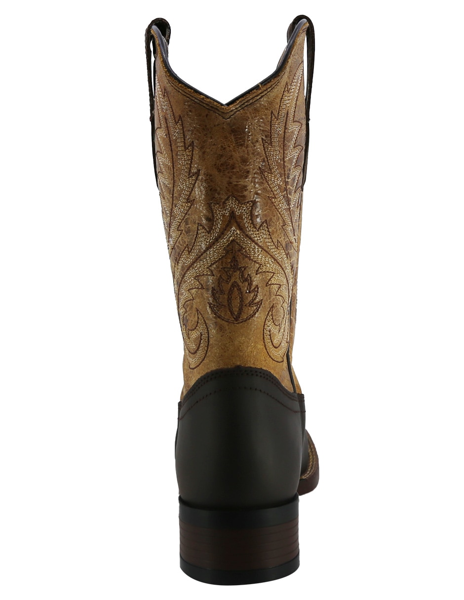 Bota Media pierna TEXABAN Western de Piel para mujer