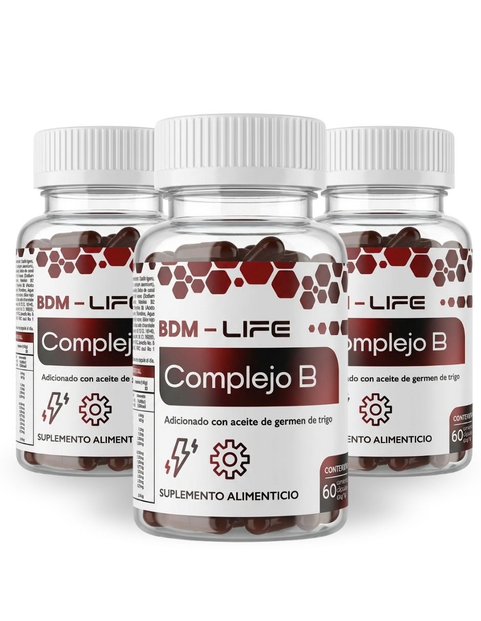 Suplemento Alimenticio Complejo B Adicionado con Germen de Trigo Life con Omega 3