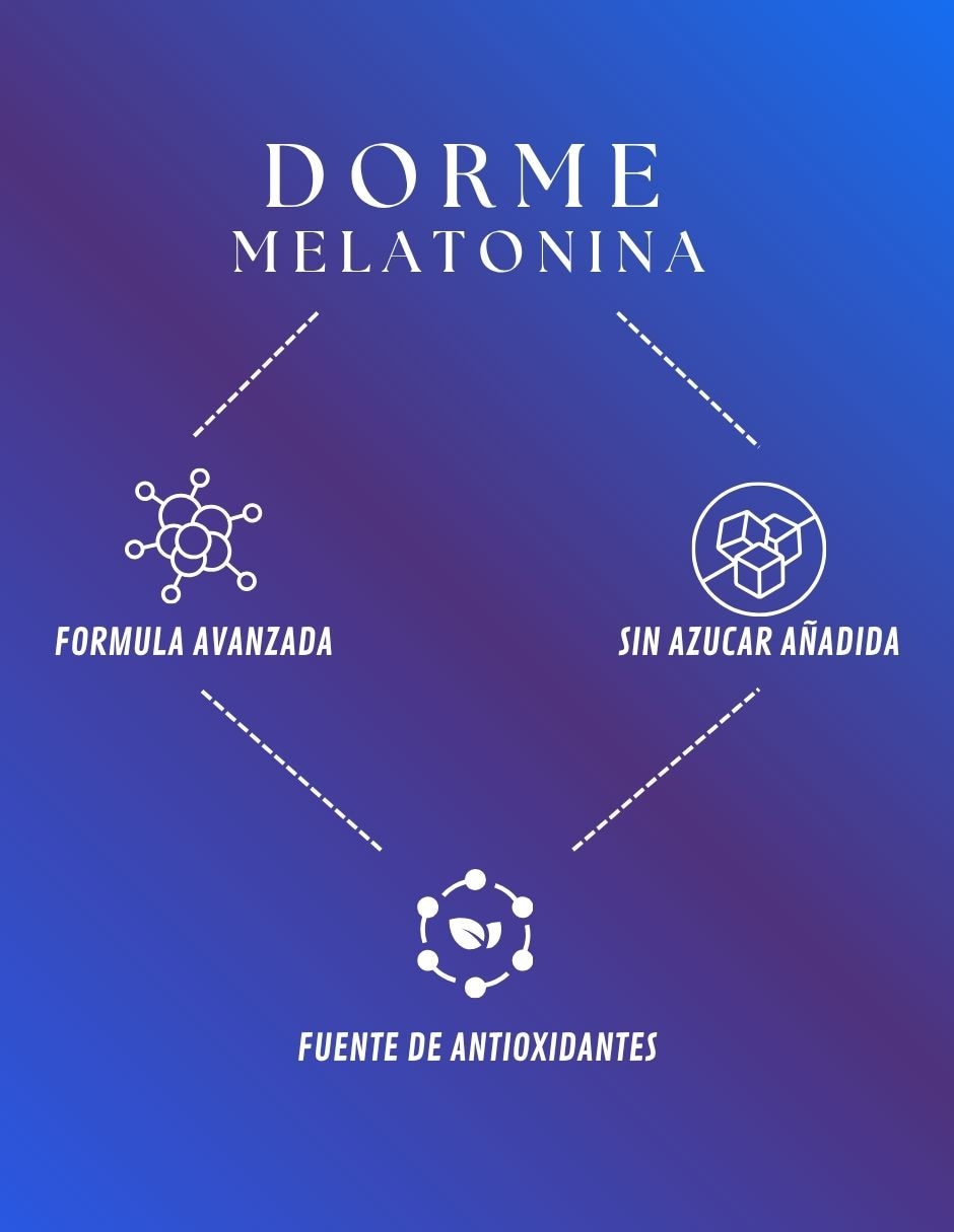 Suplemento alimenticio Dorme Melatonina y Resveratrol Ánahuac 30 cápsulas
