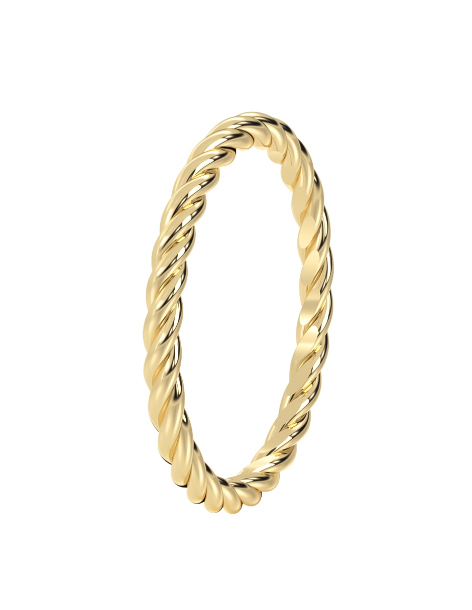 Anillo Abba Joyas 10 K de oro brillante