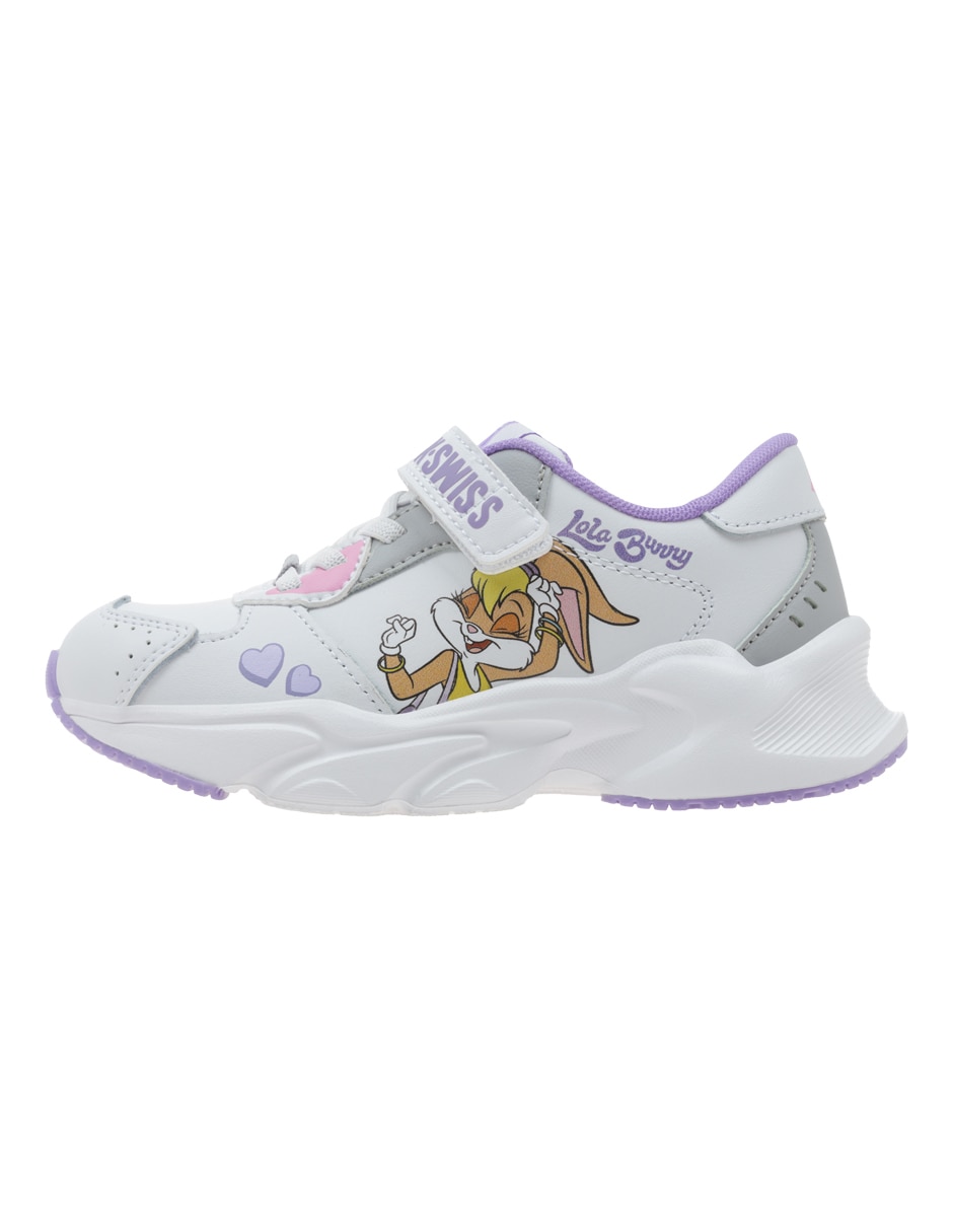 Tenis k-swiss para niña aero looney lola looney tunes