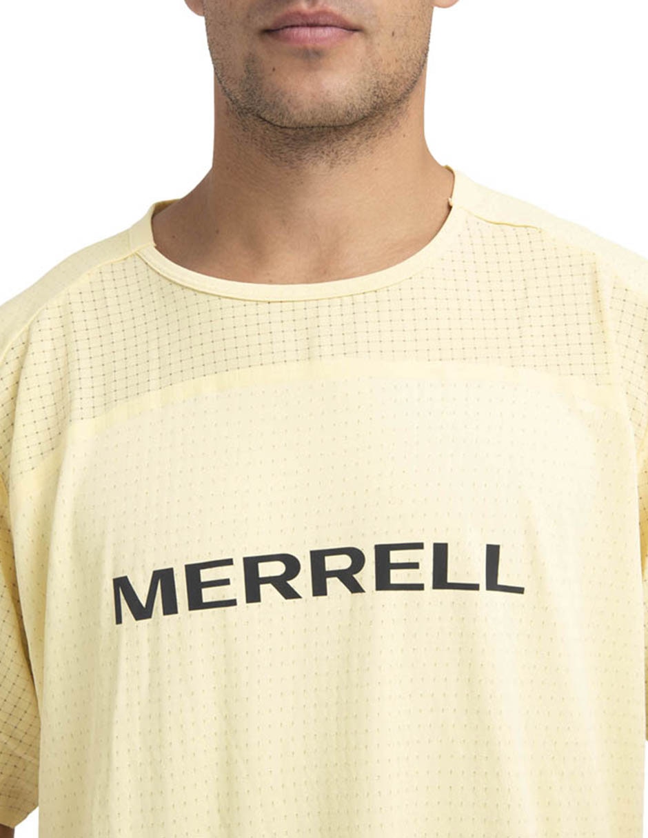 Playera deportiva para hiking merrell de hombre