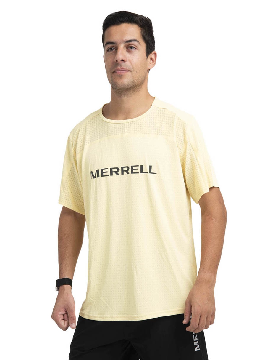 Playera deportiva para hiking merrell de hombre