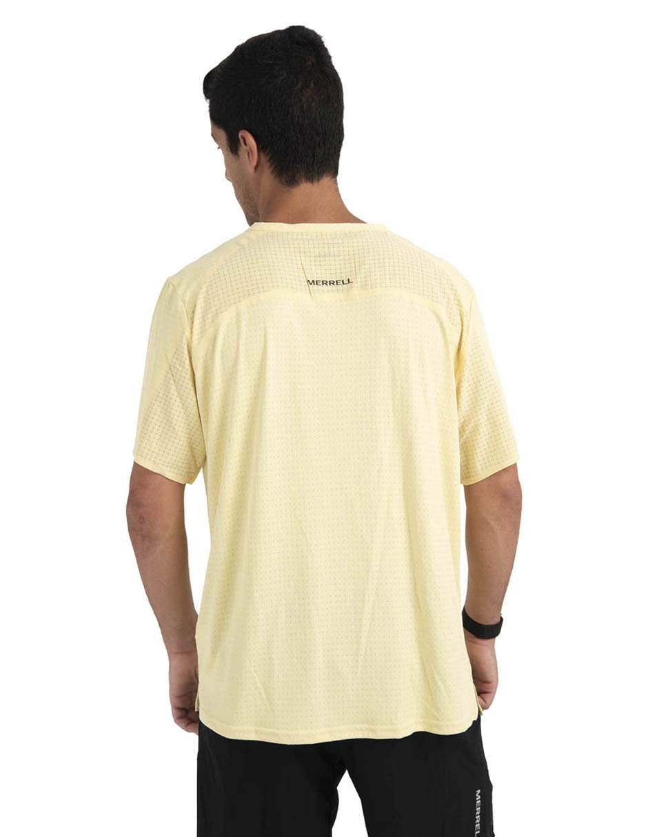 Playera deportiva para hiking merrell de hombre
