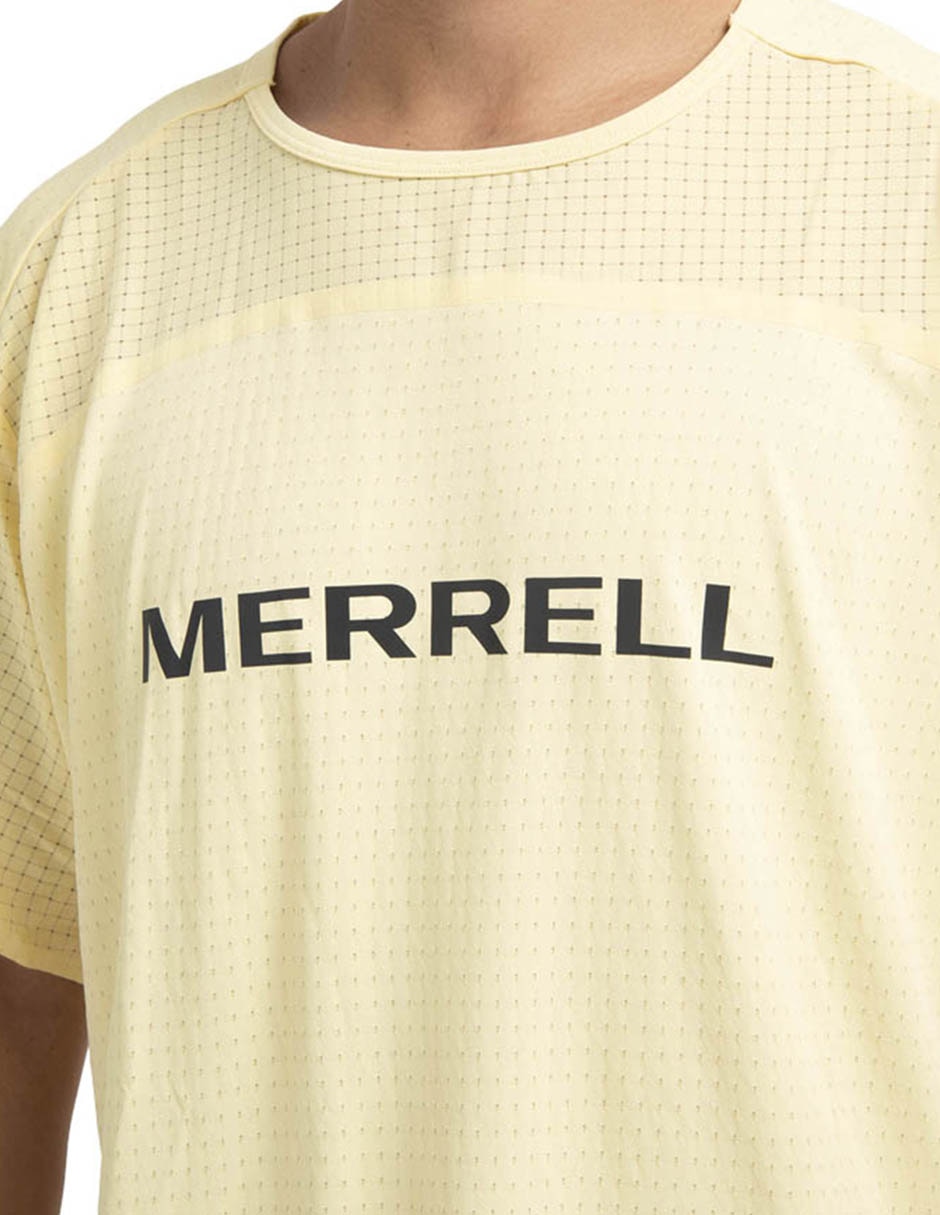Playera deportiva para hiking merrell de hombre