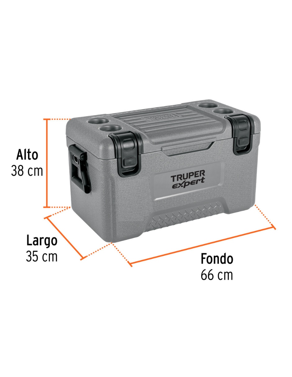 Hielera Truper Linea Expert de plástico