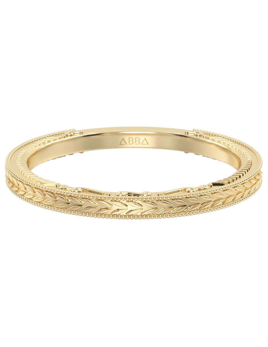 Anillo 10 K de oro brillante