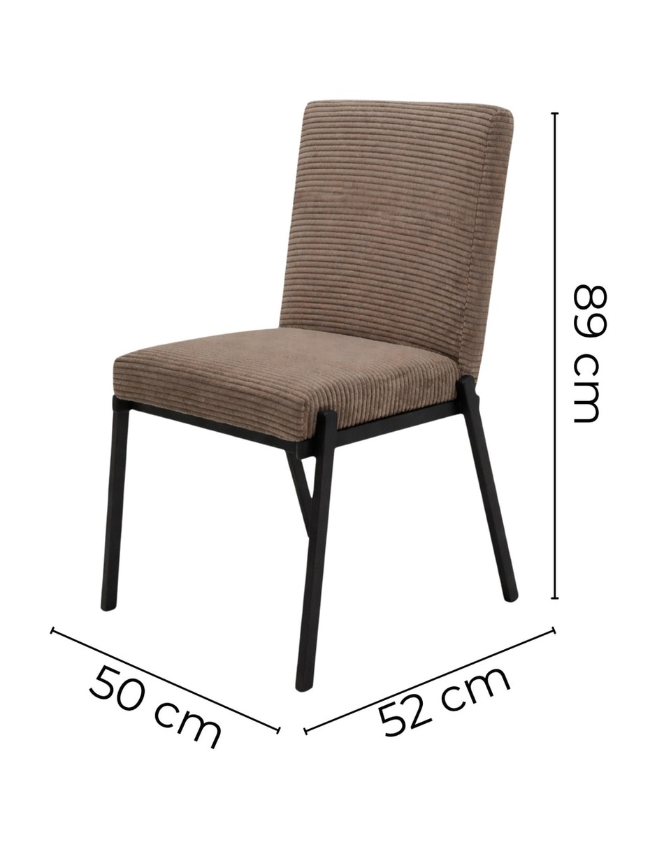 Silla zenta sochic de metal y tela