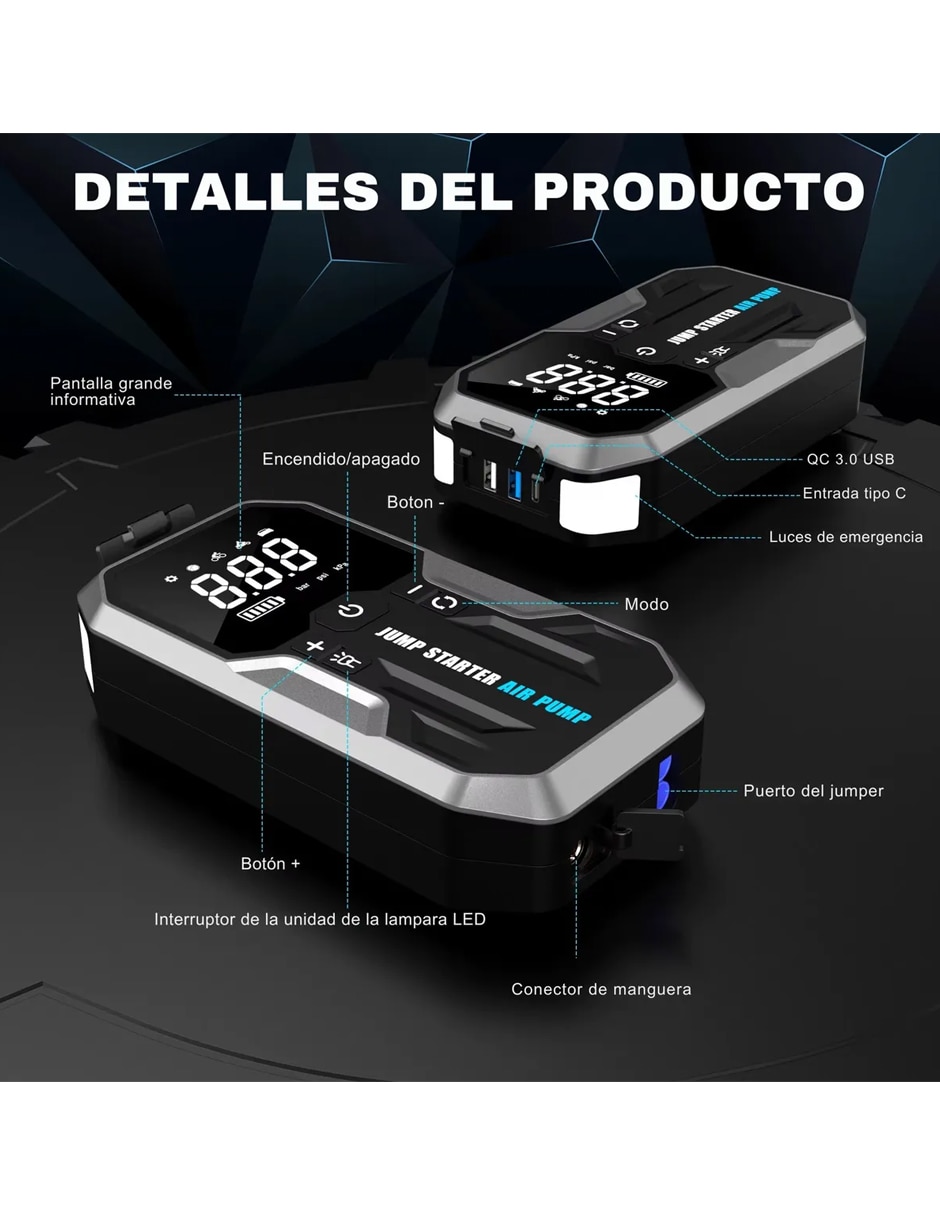 Arrancador compacto para auto U28 Pro 5