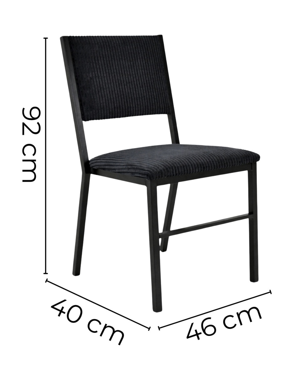 Silla zovi sochic de metal y tela