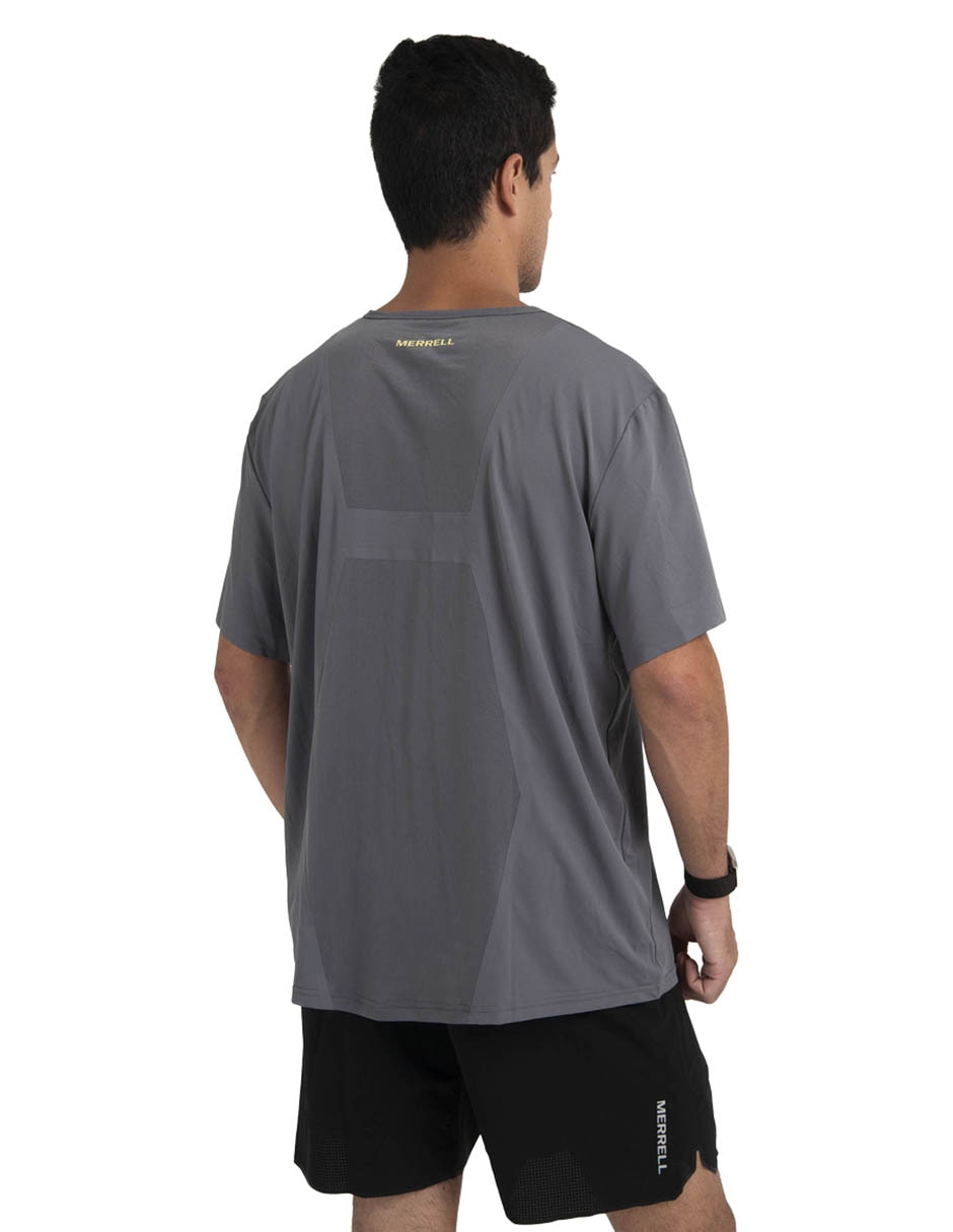 Playera deportiva para hiking merrell de hombre