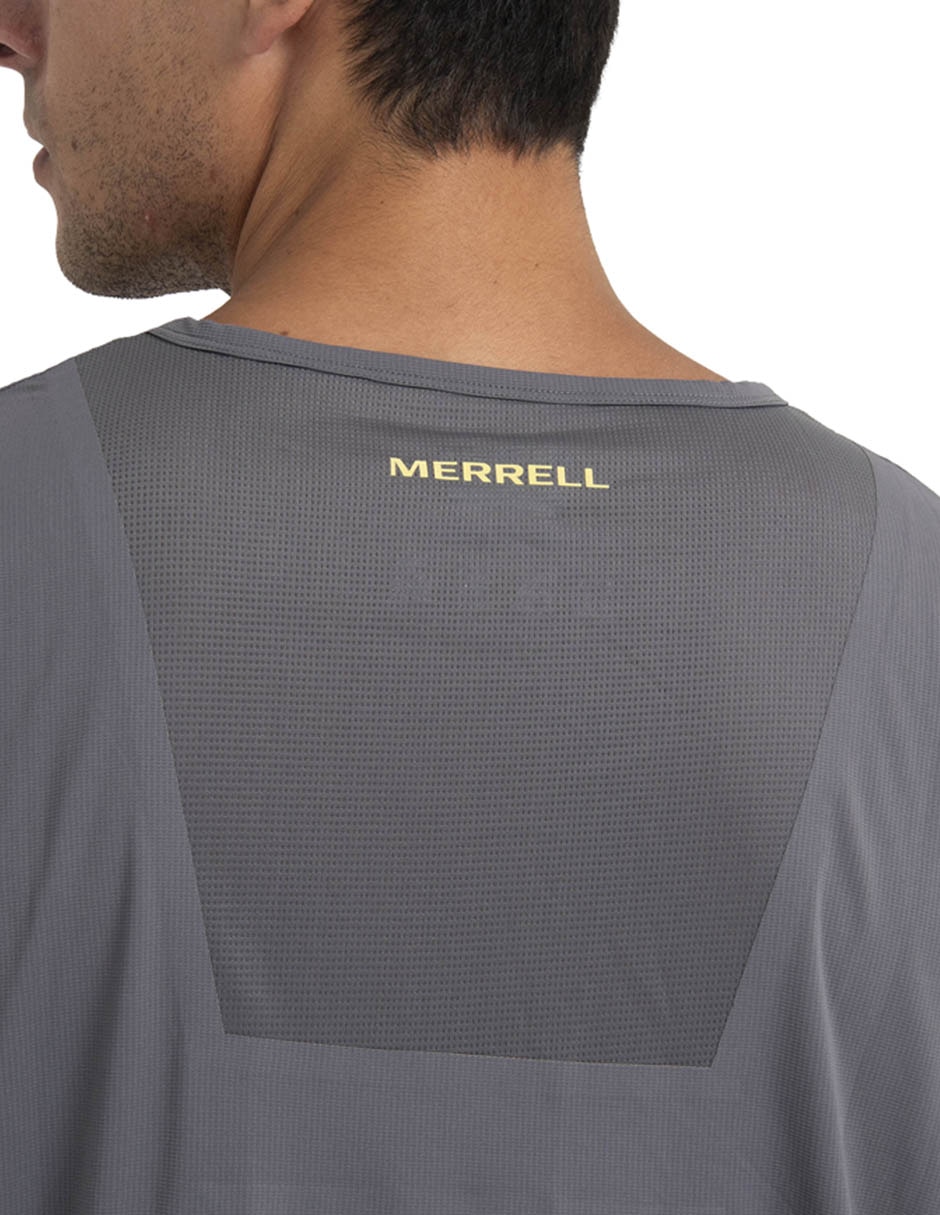 Playera deportiva para hiking merrell de hombre