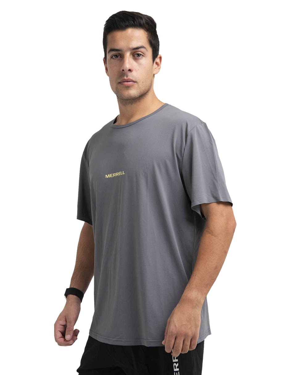 Playera deportiva para hiking merrell de hombre