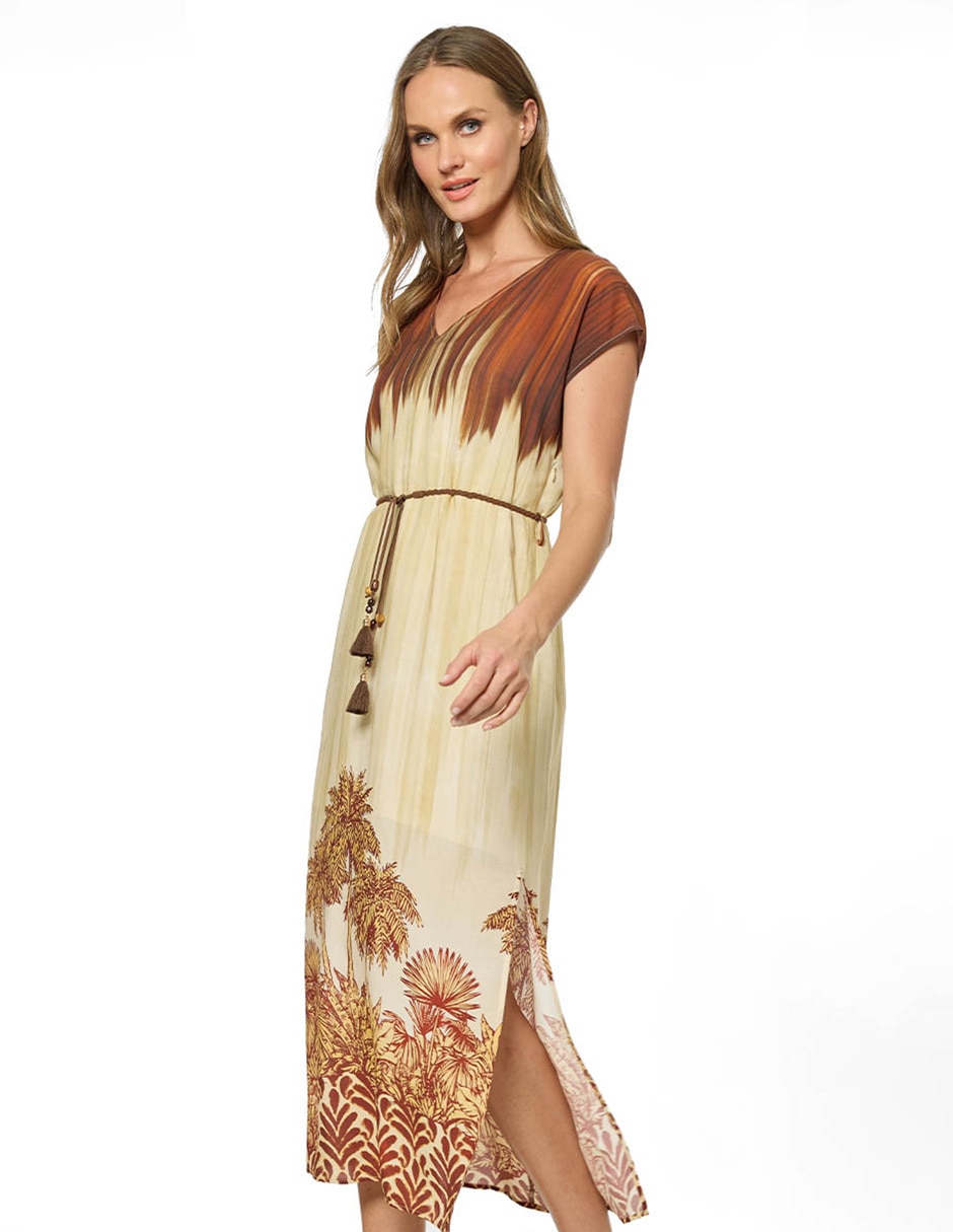 Vestido midi casual foley's para mujer