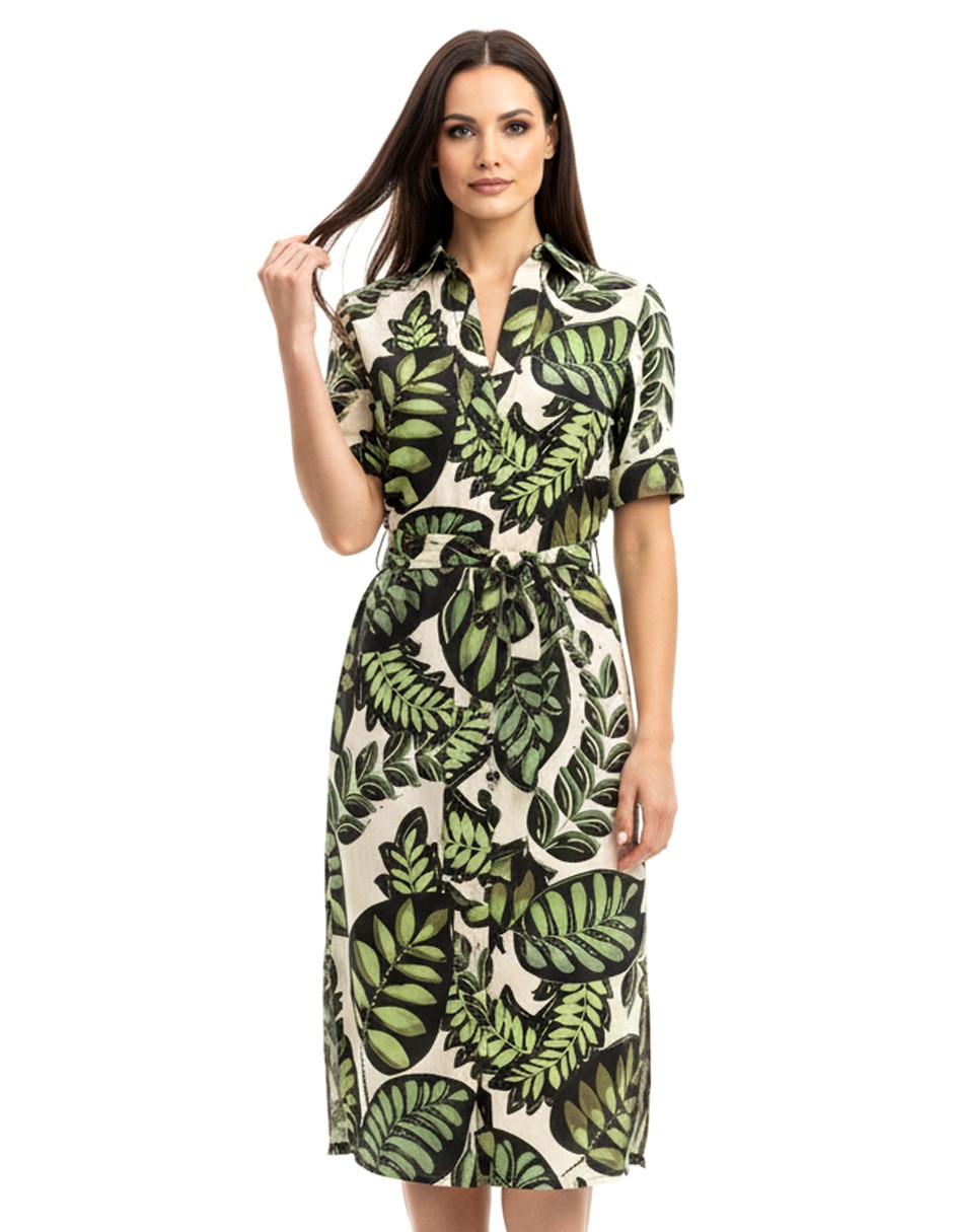 Vestido midi casual foley's para mujer