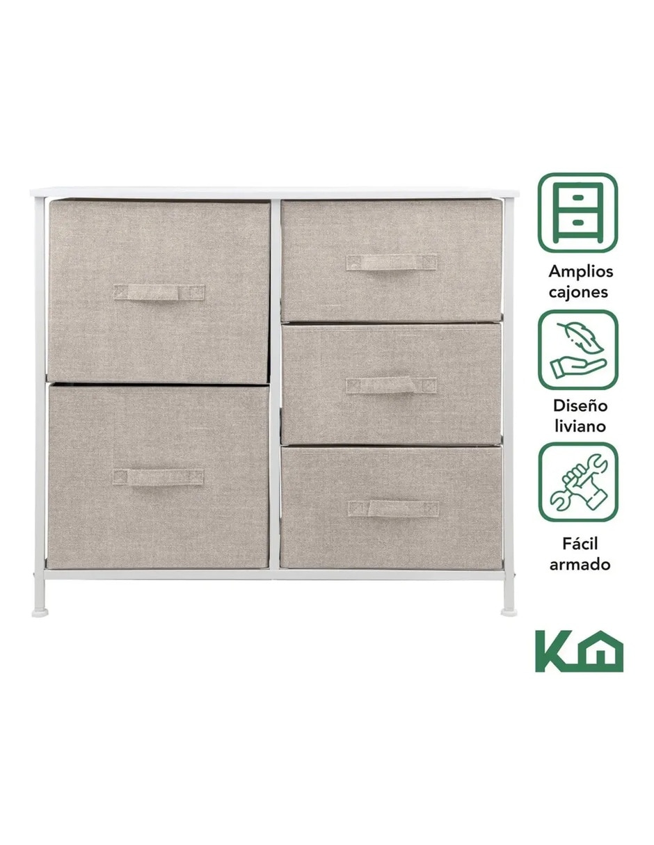 Cómoda gris de mdf 2