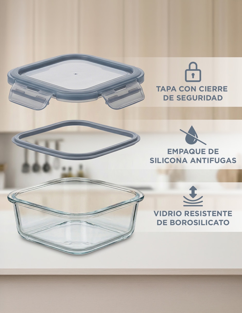 Kit de contenedores de vidrio 36 piezas 4
