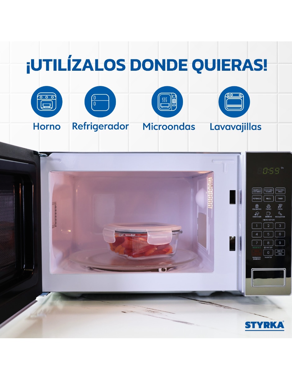 Kit de contenedores Styrka Home basic de vidrio 12 piezas